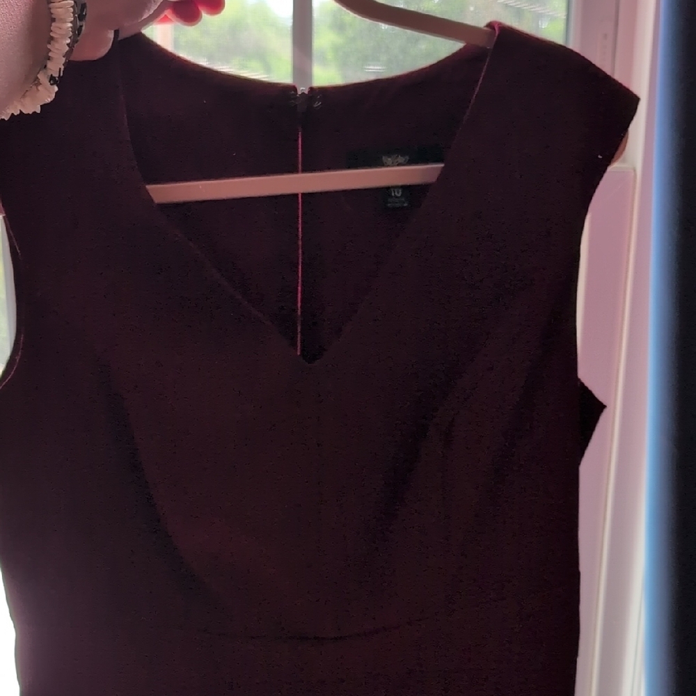 Mossimo Supply Co Red Sheath Dress V-Neck Sleeveless